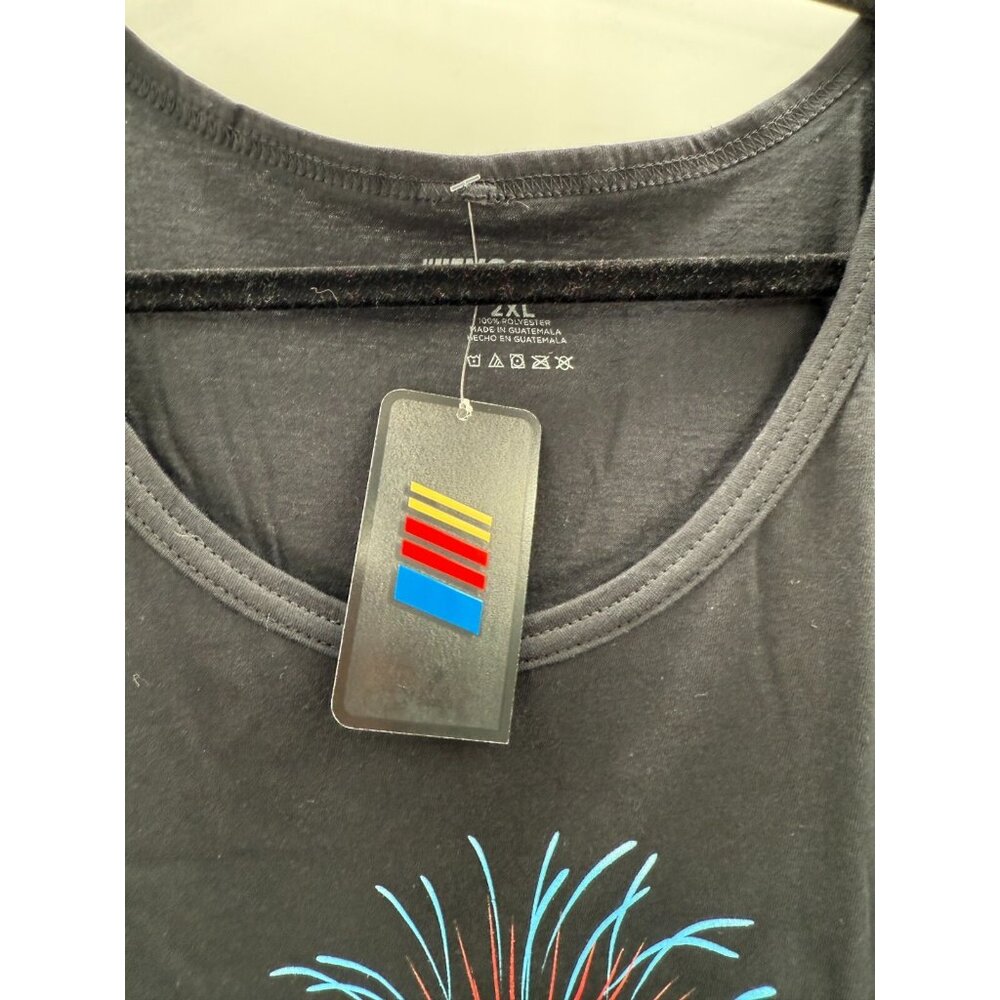 Nascar Tank Top Mens Shirt 2XL 2023 Chicago Street Race Fireworks Black New - Picture 5 of 7